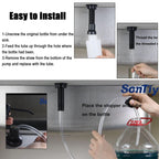 Sink Soap Dispenser Extension Tube Kit with Upgraded Check Valve, 47" Under Counter Soap Dispenser Tube for Kitchen Sink, Fit Most Soap Containers, Strong Suction, No More Tiny Bottle Daily Refills