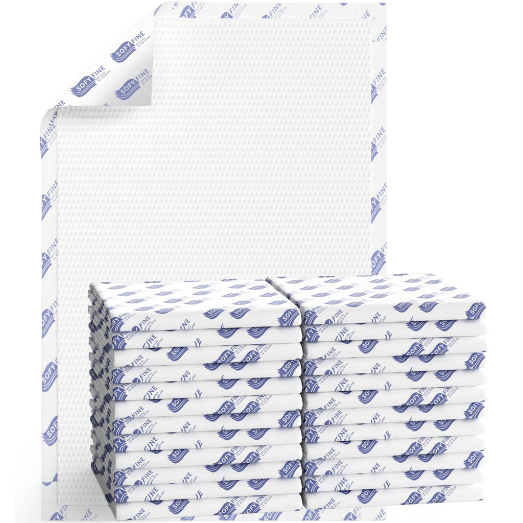 SOFYFINE Biggest Chucks Disposable 57"x36" Tear Resistant 215 Gram Heavy Duty Adults Incontinence Bed Pads, 5XL Extra Large Thicken Puppy Pee Pad, 10X Absorbency 360 Lb Transfer[10 Pads]