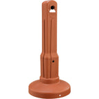 Global Industrial Free Standing Outdoor Cigarette Receptacle Ashtray with Round Base, 11" Diameter x 30" H, 1-1/2 Gallon Capacity, Butt Disposal Container, Plastic, Terracotta