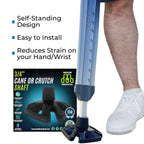 MDUB Medical All Terrain Tip - Heavy Duty Design Cane or Crutch Tip - Sand, Snow, Dirt, and Rain Tip - 3/4" | Black | 1 Pack