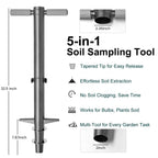 Horonaxo Bulb Planter, Sod Plugger Stand Up Grass Plugger for Lawn Repair