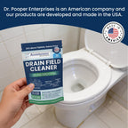 Accelerator by Dr. Pooper Drain Field Cleaner Tablets (20 Count) - Septic Tank Treatment for Clogs, Odor & Sludge - 90% Less Plastic - 10 Month Supply - Aerobic & Anaerobic Systems - Easy Flush