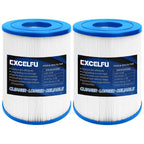 EXCELFU Spa Filter Replaces PRB25SF, Unicel C-4405, Marquis 20342, Filbur FC-2387, PRB25SF-PAIR, Rainbow DSF 50, R172464, APCC7062, CMP 25392-000-100, 17-2464, 817-5010 Hot Tub Filter 2 Pack