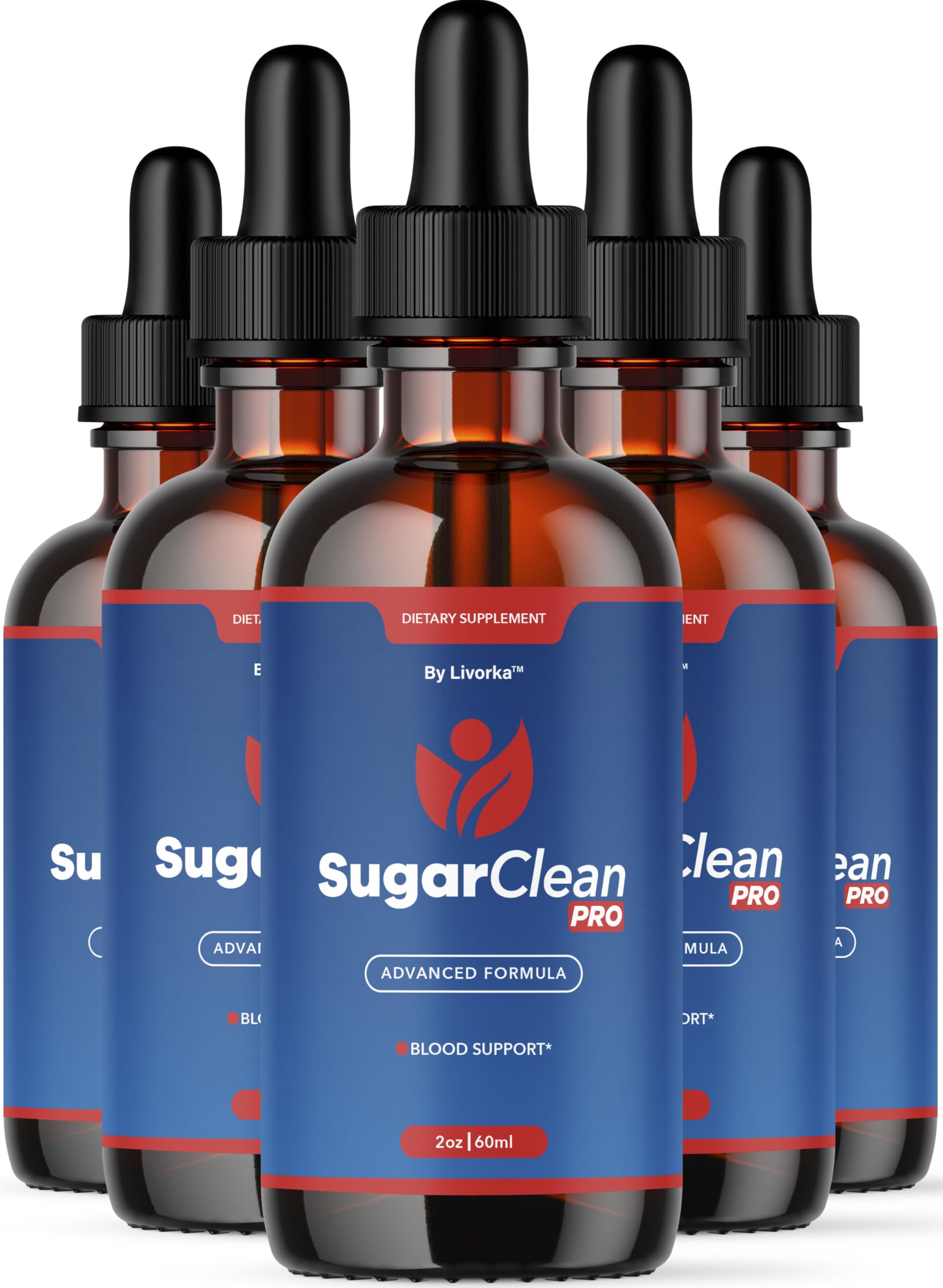 (5 Pack) Sugar Clean Pro Drops - Official SugarClean Pro Advanced Premium Liquid Formula Support - Maximum Strength, Natural Supplement for Overall Health & Wellness Reviews, 5 Bottles for 5 Months