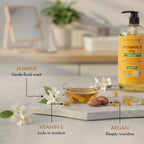 Majestic Pure Oil - 100% Pure and Natural- Cold Pressed & Hexane Free Natural Hair Growth Oil for Eyelashes, Eyebrows, Skin, Body, Face, Nails & Scalp - Vitamin E Oil with Argan Oil 8 Fl Oz