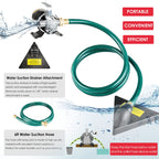 Water Transfer Pump, 115V 1/10HP 330GPH Utility Water Pump Electric With 6ft Suction Hose Kit, Portable Small Water Pump For Pool Draining, Removing Water From Rain Barrel, Aquariums, etc.