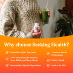 Seeking Health Molybdenum 500, Molybdenum Glycinate Chelate Supplement to Support Healthy Detoxification, Supports Metabolism and Iron Utilization, Vegetarian (90 Capsules) (Pack of 2)