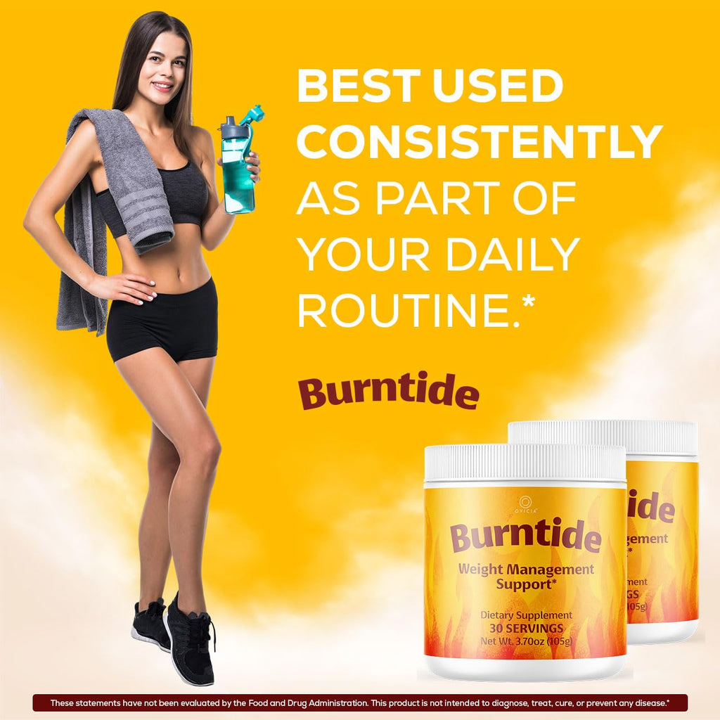 Burntide Powder - Official Burn Tide Advanced Premium Formula with All Natural Ingredients Maximum Strength Vitamins Support for Wellness & Overall Health Reviews, 60 Servings for 1 Month