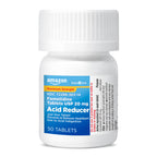 Amazon Basic Care Maximum Strength Famotidine Tablets 20 mg, Acid Reducer for Heartburn Relief, Prevents & Relieves Acid Indigestion, Heartburn Medicine, 50 Count