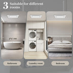 Orsong Bathroom Exhaust Fan 10" Panel Ultra Quiet without Light(8x8 Mount), 110CFM, 4" Duct for Bathroom/Garage/Home