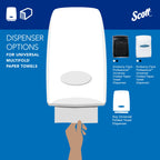 Scott® Professional Universal Multifold Paper Towels, Bulk (03650), Absorbency Pockets, 9.2" x 9.4" sheets, Plus Tier, Compressed, White (250 Sheets/Pack, 12 Packs/Case, 3,000 Sheets/Case)