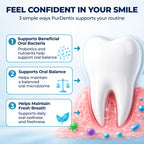 PurDentix Oral Health Probiotic – 4-Strain Formula for Healthy Gums, Teeth & Fresh Breath – 180 Chewable Tablets