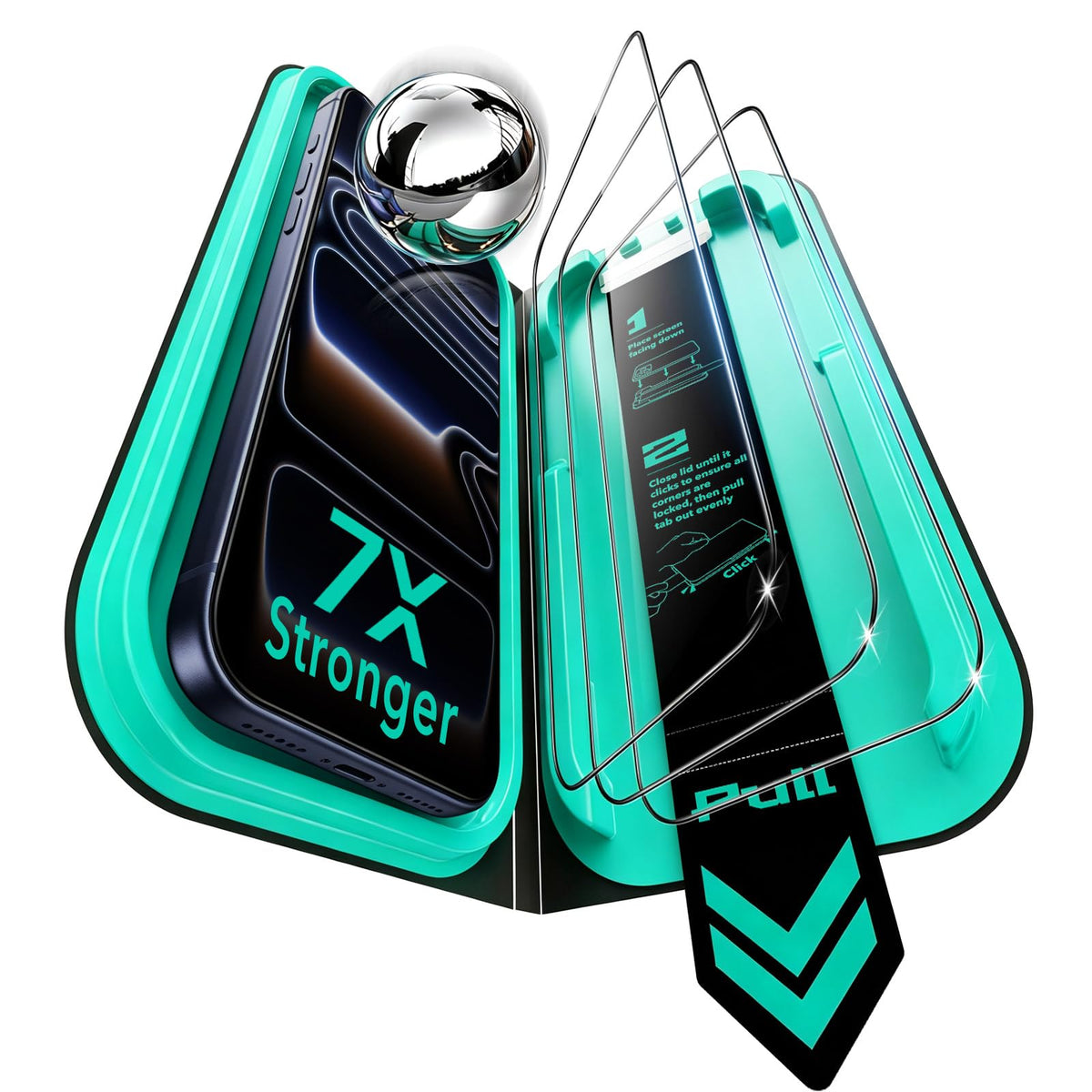 ESR 3 Pack for iPhone 17 Pro Max Screen Protector, Armorite