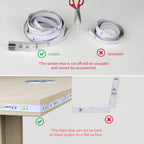 Lepro LED Tunable White Strip Light, Warm to Cool White, 16.4ft Dimmable Bright LED Tape Lights, 300 LEDs 2835, Strong 3M Adhesive, Not Cuttable, Suitable for Christmas Decorations, Home, Bedroom
