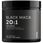 40,000mg Pure Black Maca Root Extract - Ultra Concentrated 20:1 Single Origin Wildcrafted Third-Party Tested Black Maca Powder Capsules for Men & Women - Peruvian Black Macca Root Powder -120 Veg Caps
