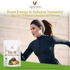 VELOTO Organic He Shou Wu Extract Powder 50:1 – Pure Fo-Ti Herbal Supplement, No Fillers, Vegan, Traditionally Used for Hair, Vitality & Antioxidant Superfood (6 Ounce)