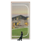 Reinforced Cat Screen Door, Zipper Mesh Screen Door Fits 38''x 82'', Cat Resistant - For Living Room, Bedroom, Kitchen