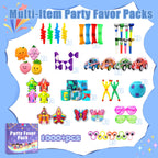1000 Pcs Party Favors for Kids, Fidget Toys Bulk, Treasure Box Toys for Classroom Prizes, Goodie Bag Stuffers Pinata Fillers, Carnival Birthday Stocking Stuffers for Boys Girls, Prize Box Toy for Kids