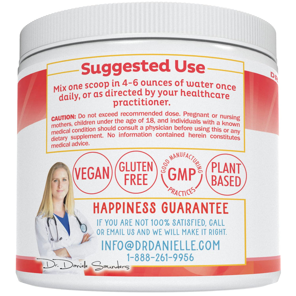 Doctor Danielle Leaky Gut Support Powder | L-Glutamine Gut Lining Formula | Gut Assist by Dr. Danielles, Berry