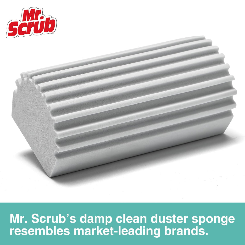 8 Pack Damp Dusting Sponge Duster, Grey Dust Cleaning Sponge, Reusable Household Cleaning Sponge Tool for Blinds, floorboards, Fan Blades, Vents, Glass, Railings, Mirrors