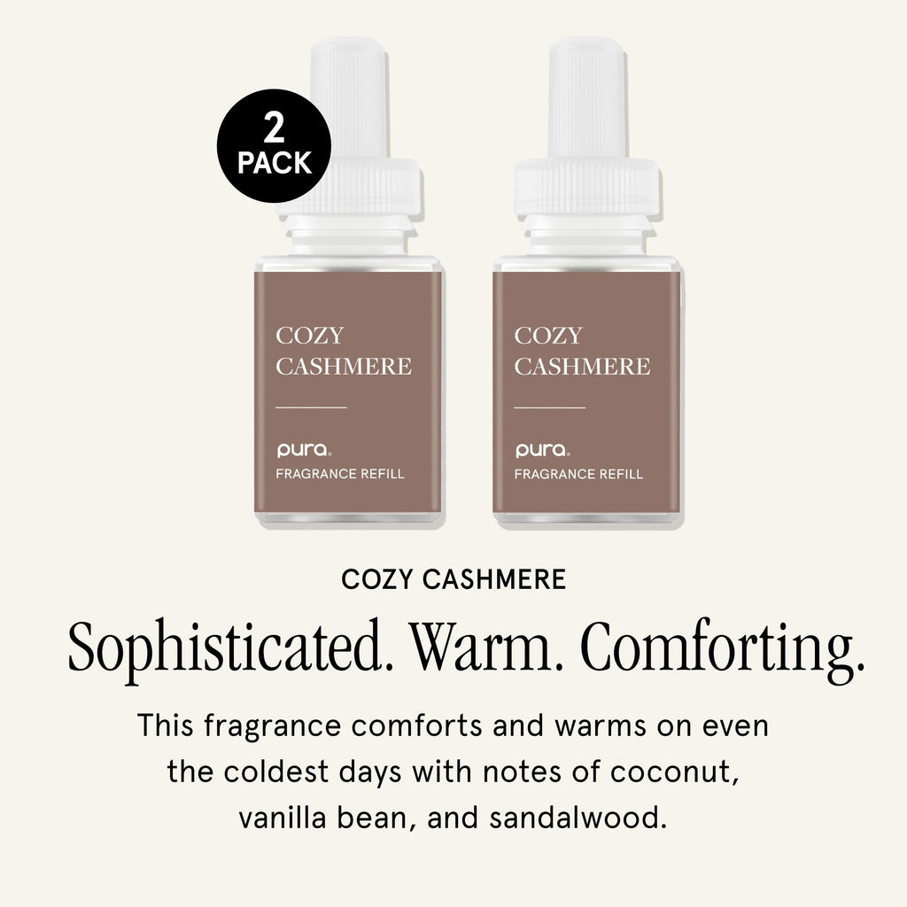 Pura Home Diffuser Refill, 2 Pack, Cozy Cashmere