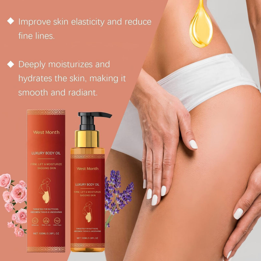 pewatul Body Firming Oil, Hydrating and Firming Skin for Women Full Body Use| Nourishes Skin,Reduces Fine Lines,Improves Elasticity (2, red)