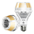 SANSI 200W Equivalent A21 LED Light Bulb, 3000 Lumens 3000K Soft Warm White E26 LED Bulbs Non-Dimmable, 22-Year Lifetime, Efficient, 2 Pack 22W Energy Saving for Living Room Kitchen