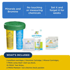 FROG Serene Floating System for Hot Tubs - Quick & Easy Prefilled Hot Tub Sanitizer - Hot Tub Maintenance System with Sanitizing Minerals & Bromine - Starter Bundle