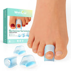 Welnove Hammertoe Corrector - 6 PCS Toe Splints Realign Bent, Curled, Crooked, Claw, Hammer Toes - Toe Straighteners for Men and Women, FSA or HSA eligible - Blue