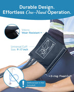 FriCARE Manual Blood Pressure Cuff for Nursing Students, Aneroid Sphygmomanometer for BP Monitoring, Home & Medical School Essentials with Carrying Case, Universal Adult Size, Blue