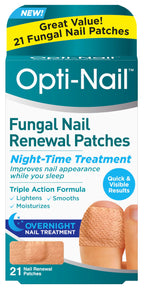 Opti-Nail Renewal Patches - 21 Patches, Night-Time Regimen Improves Nail Appearance While You Sleep