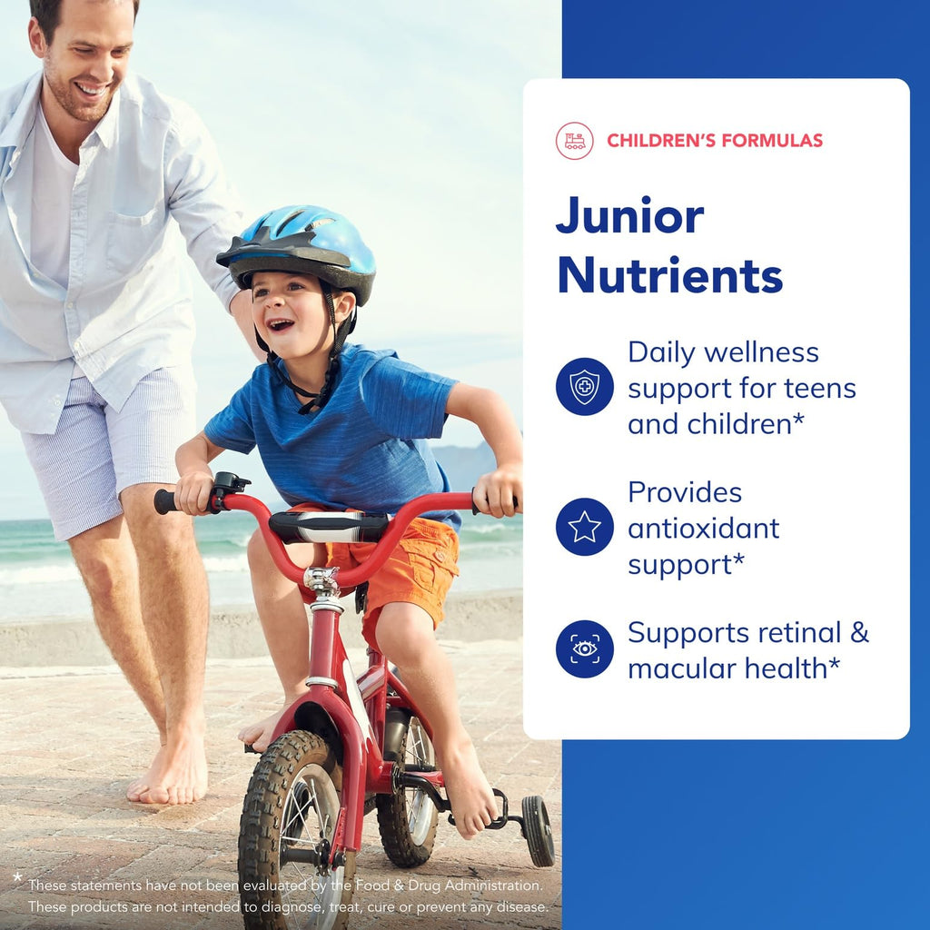 Pure Encapsulations Junior Nutrients - Kids & Teens Multivitamin - Without Iron - with Calcium, Vitamin D3 & Vitamin C - Non-GMO & Vegetarian - 120 Capsules