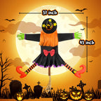 Halloween Decorations Outdoor Crashing Witch: 44'' Flying Crashed Witches Hanging into Tree - Halloween Decor for Yard Garden Porch