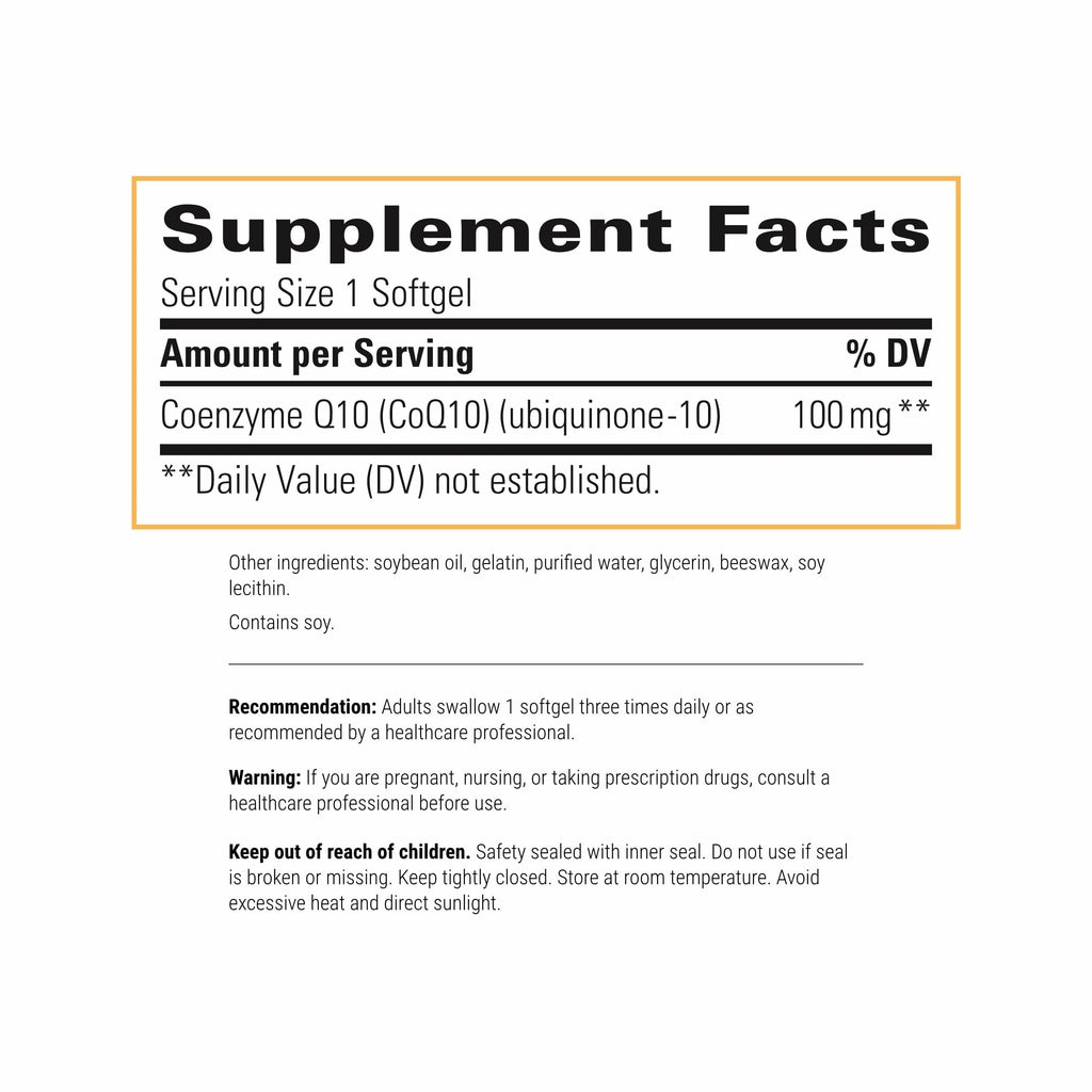 Integrative Therapeutics CoQ10 (100mg) - Cellular Energy, Heart & Brain Health Support Supplement for Adults* - 60 Softgels (60 Servings)