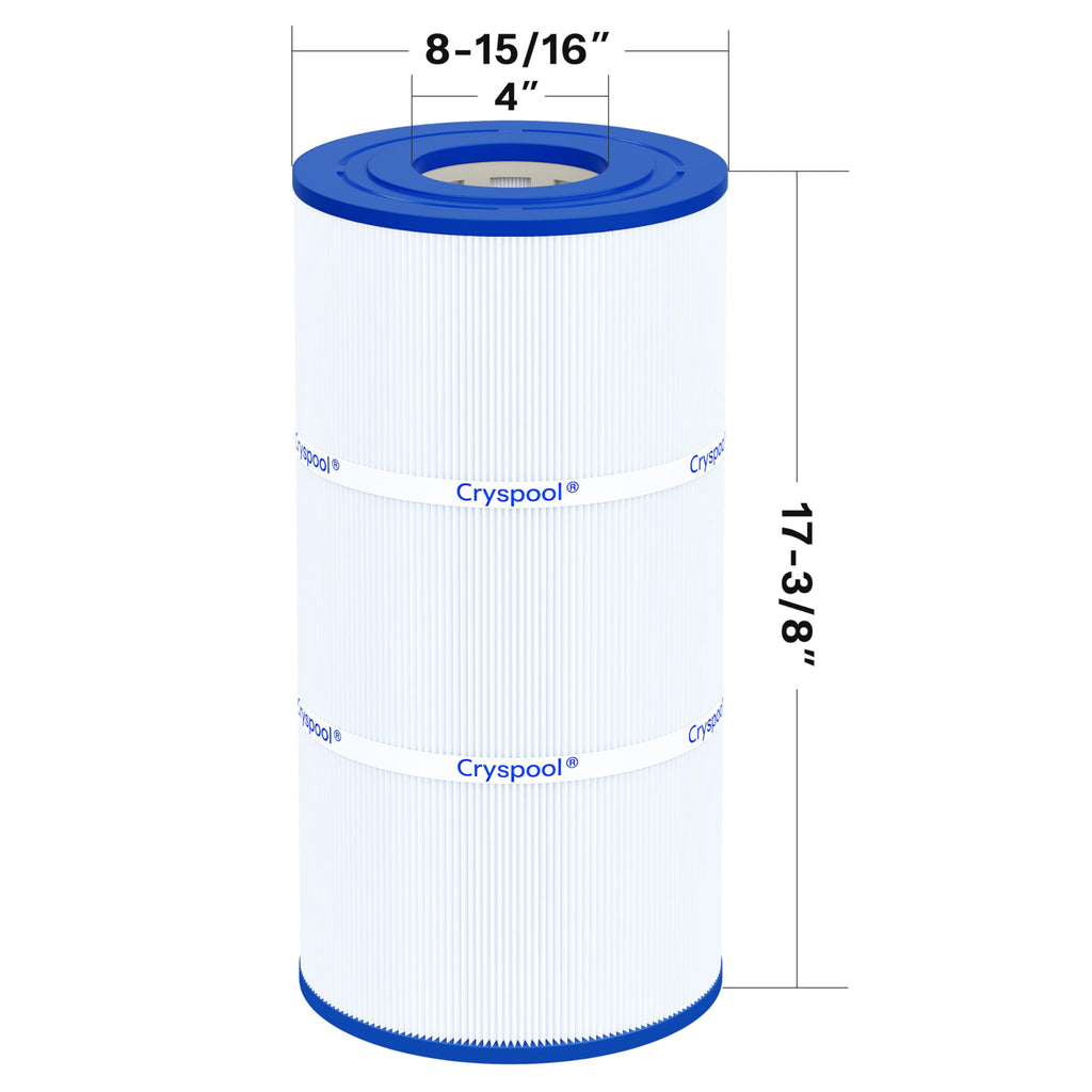 Cryspool® 08047 Filter Compatible with CCX1000RE (CC 1000E), XStream CC1000RE, PXST100, C-8311, FC-1285, 100 Sq. Ft Pool Filter Cartridge, L×OD: 17-3/8"× 8-15/16”, 1 Pack