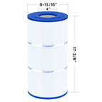 Cryspool® 08045 Filter Compatible with CX760RE, C751, Clearwater II 75, Pro Clean 75, PA76, C-8411, FC-1255, 75 Sq. Ft Pool Filter Cartridge, 1 Pack