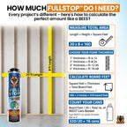 BEEST FullStop Fire-Rated Spray Foam Insulation for Walls & Attics - 240 Board ft/sq.ft - High Density Expanding Spray Insulation Foam Sealant for Thermal & Soundproofing - 12 Pack (12x26.8 oz)