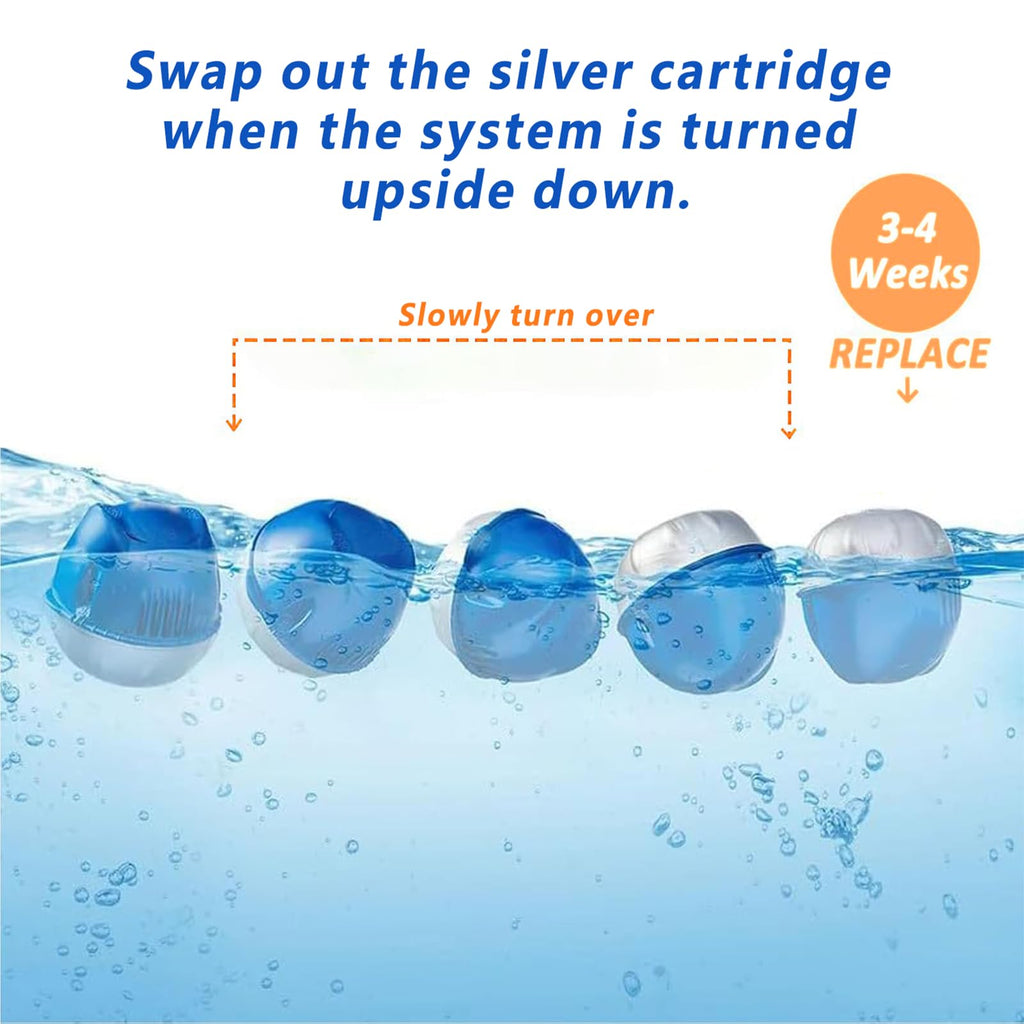 NICEBITT 3 Pack Hot Tub Chlorine Cartridges Replacement for Frog Ease Floating System,Each Cartridge Lasts 3 to 4 Weeks，Perfect for Hot Tubs 200 gallons to 600 gallons