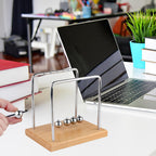 Smilesorg Newton's Cradle Balance Balls Fascinating Physics Gadget for Home and Office 5 Beads