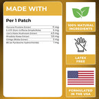 MONIER Dopamine Patches | Mood & Positivity | with Lion’s Mane, Rhodiola Rosea, Ginkgo Biloba, 5-HTP | Dopamine & Serotonin Balance for Women and Men | 60 Days Supply