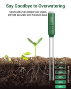Dr.meter 4-in-1 Soil Moisture Meter 300ft Wireless Soil Tester Sensor