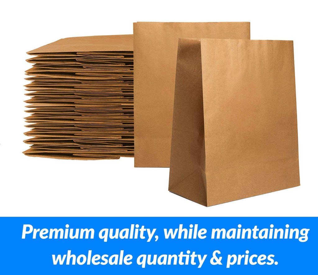 Reli. Paper Grocery Bags (125 Pcs Bulk) (12x7x17) 70 Lbs Basis, Extra Heavy Duty | Brown Paper Bag, Large Grocery Kraft Sacks -Takeout, Restaurant, Retail, Shopping