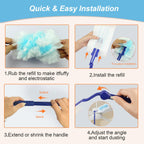 50 Count Duster Refills Compatible with Swiffer Duster