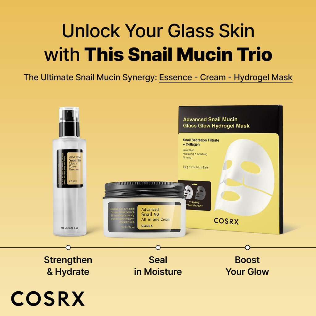 COSRX Snail Mucin Repairing Serum 100ml, Hydrating Serum for Face with Snail Secretion Filtrate for Dull Skin & Fine Lines, Korean Skin Care