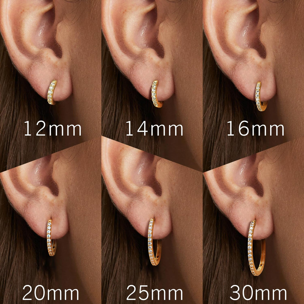 NEARLAND 14K Gold Hoop Earrings for Women 14K Gold Earrings for Women