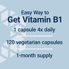 Life Extension Benfotiamine with Thiamine,Healthy Blood Sugar Metabolism Support,100 mg benfotiamine,Cardiovascular Health,Brain Health,Non-GMO,Gluten-Free,120 Vegetarian Capsules,(Pack of 2)