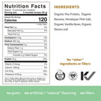 Sprout Living Organic Pea Protein Powder, Vanilla Flavor, 20 Grams of Plant Based Organic Protein Powder Without Sweeteners, Non Dairy, Non-GMO, Dairy Free, Vegan, Gluten Free (1 Pound, 15 Servings)