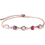 Birthstone Bracelets for Women, Custom Birthstone Bracelet with Gem Chain