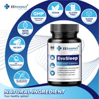 EEKEEPHIT 6 in 1 Melatonin-Free Sleep Aid Sleep Complex with Ashwagandha, GABA, L-Theanine & 5-HTP, VIT B6(P5P) for Adults, Supports Deep Relaxation, 30 Vegan Capsules