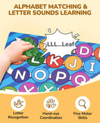 JoyCat Mystery Alphabet Box for Kids 52 PCS Letters Sorting Matching Game Activities Letter Sounds Fine Motor Learning Toys for Preschool Kindergarten Classroom - Easter Basket Stuffers Gifts